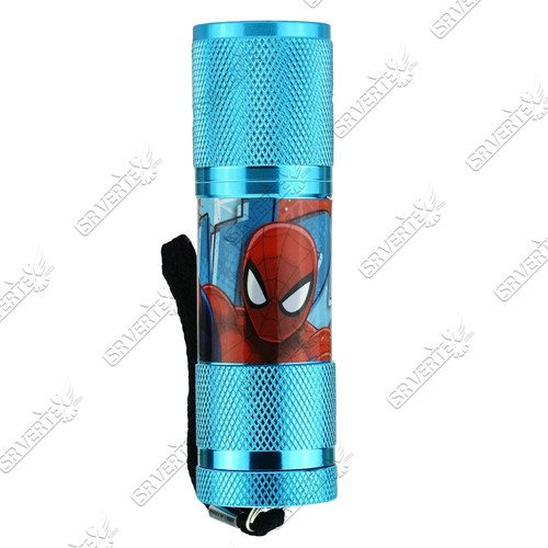 Kids Licensed Disney Cartoons Aluminium 9 LED Torch Light Boys Xmas Gift 8.7cm - Picture 261 of 302