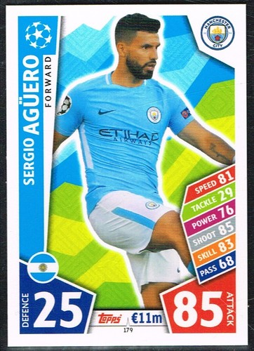 Topps Match Attax 2017-18 ☆ CHAMPIONS LEAGUE ☆ Football Cards #91 to #180 - Picture 90 of 91