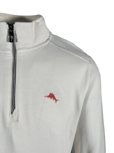Tommy Bahama Herren Coconut White Sweatshirt Nassau 1/2 Zip Pullover (S01) - Bild 9 von 17