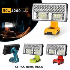 40w 4200LM Cordless LED Work Light Flashlights Floodlight for Ryobi 18v Battery