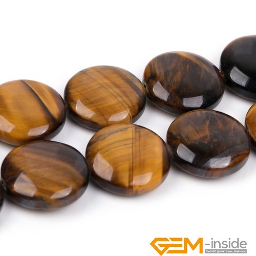 Assorted Gemstones Natural Coin Spacer Loose Beads For Jewelry Making Strand 15" - Picture 158 of 195