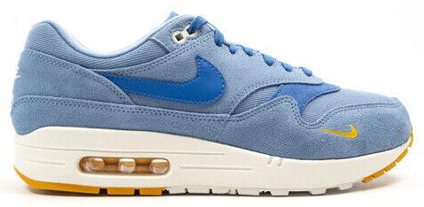 Nike Air Span II SE Work Blue Mini Swoosh AQ3120-400 Max 1 Nike Air Span II SE Blue w/Mini Yellow Swoosh AQ3120-400 Men  main image 2