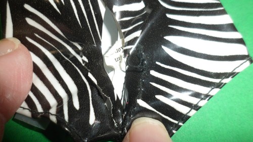 BLACK WHITE OUTFIT SNAKE TIGER PRINT SKIRT TOP HAT SHORTS CLONE BARBIE 1970'S - Picture 11 of 12