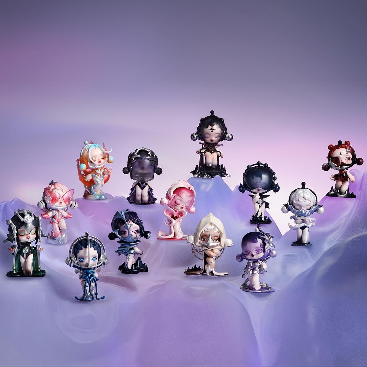 公式SKULLPANDAフィギュアセット まとめ売り 2024 POP MART Skullpanda The Sound Series Blind Box One set