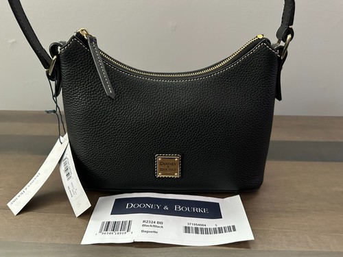 NWT Dooney & Bourke Black Kirby Baguette Shoulder Bag - Picture 7 of 18