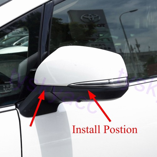 Accessories For Toyota Alphard Vellfire 2016-21 Rear Mirrorview Strip Cover Trim - Picture 2 of 7