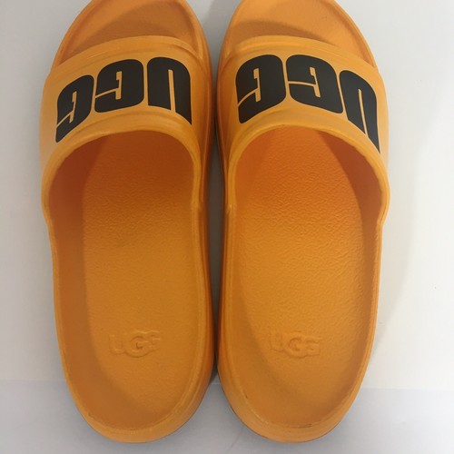Sandalo uomo Ugg Wilcox Slide taglia 10 giallo nero logo 1108042 - Foto 7 di 9
