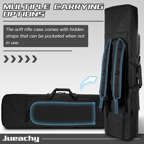 Tactical Double Rifle Gun Carbine Bag Range Padded Pistol Carry Case Backpack - Picture 5 of 9