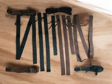 Nylon 4 units Latigo Tie  Off Billet Set Strap With Holes for Western Saddles