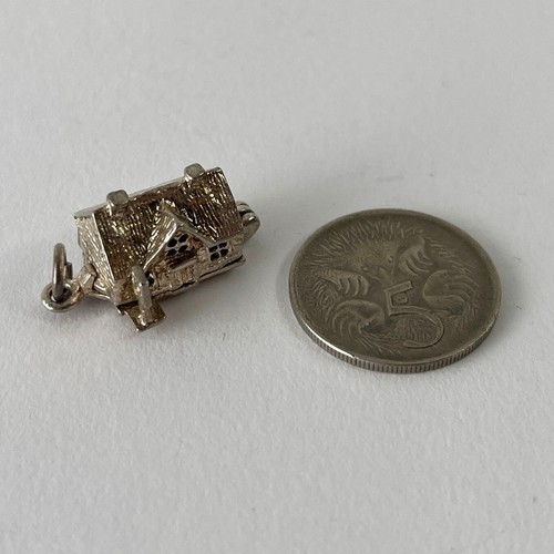 Vintage Bracelet Sterling 925 Silver Charm, Opening English Pub Building - Picture 5 of 5