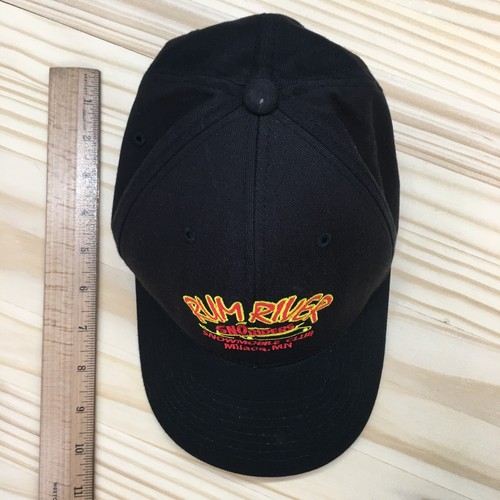 Rum River Port Authority Baseball Hat Men Black S-M Curved Brim Embroidered Logo - Picture 5 of 13
