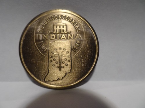 VINTAGE Indiana Sesquicentennial Token---0319 - Picture 3 of 3