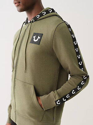 $119 TRUE RELIGION MENS LOGO TAPE TRIM FULL ZIP SPRING $119 TRUE RELIGION MENS LOGO TAPE TRIM FULL ZIP SPRING