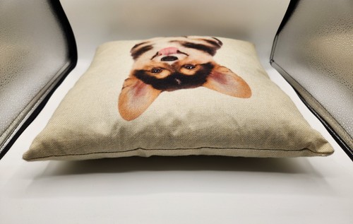 Square Stuffed Corgi Dog Plush Pillow 15 X 15 Inches - Picture 5 of 7