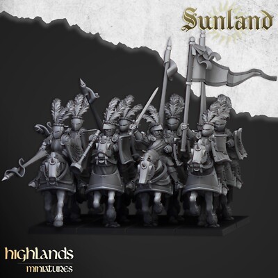8x Sunland Imperium Ritter Beritten Highland für AOS Sigmar Inner Circle #2