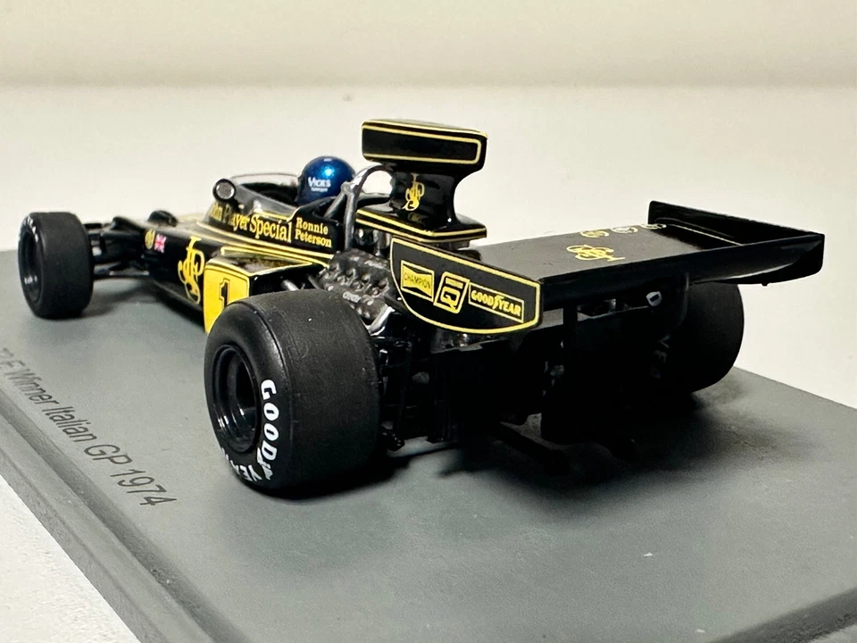 Spark F1 Lotus 72E n°1 Vainqueur GP Italie 1974 R. Peterson 1/43 S7156 0425 - Photo 3/4