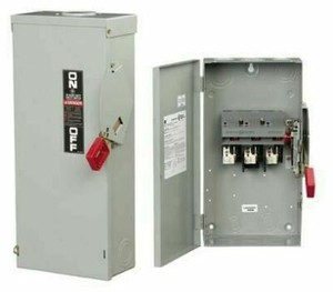 GE THN3361 3 Pole 30 Amp 600 Volt Non Fused Heavy Duty Safety Switch