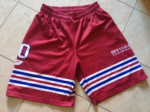 Pantaloncini Short Basket Livorno 3XL Nba Lega Amaranto Reebok Mabo Bini Viaggi - Foto 1 di 3