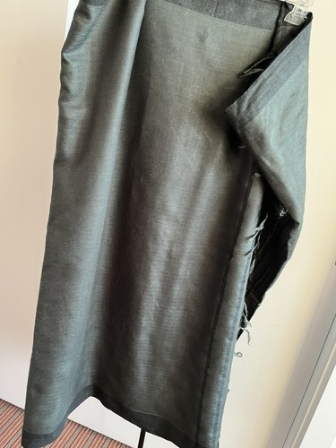 NWT Handloom Tussar Silk Saree sari FabIndia styled Forest ๐ณ Green Or Wine ๐ท - Picture 7 of 23