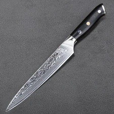 Japanese 8in Slicing Knife Japan VG10 Damascus Steel Kitchen Slicer Chef Knife