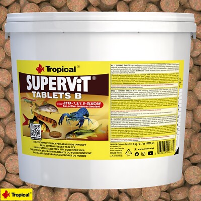 Tropical Supervit Tablets B 2L Futtertabletten Aquarium Fischfutter
