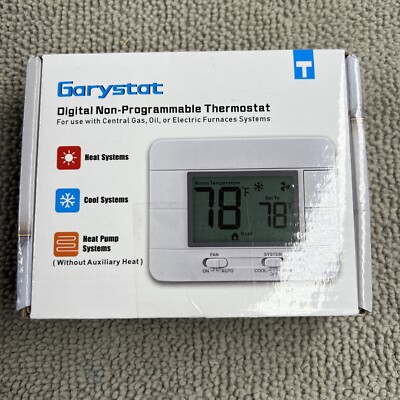 Non-Programmable Thermostats for Home Conventional Single - Main Image