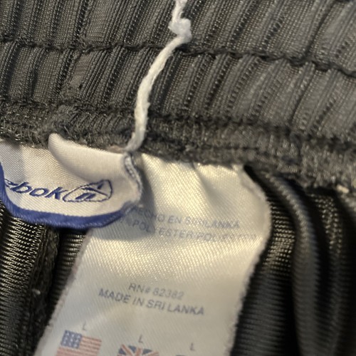 Pantaloni da pista vintage Reebok ragazzi grandi grigi retrò Blokecore Ladcore tempo libero - Foto 9 di 14