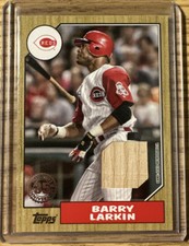 2022 Topps Series 1 BARRY LARKIN 1987 Topps Relic Card #87R-BL CINCINNATI REDS