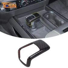 Carbon ABS Gear Shift Knob Head Cover Overlay For Chevy Silverado 22+Accessories
