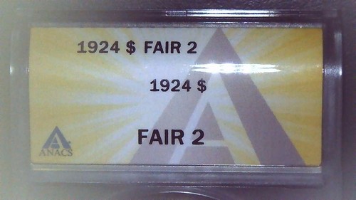 1924 Peace Silver Dollar Lowball Survivor Anacs Fair 2. - Picture 3 of 3