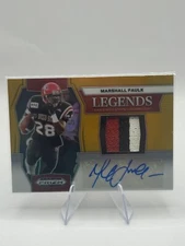 Marshall Faulk Gold 3/10 #LPA-MF Memorabilia 2024 Panini Prizm Draft Picks