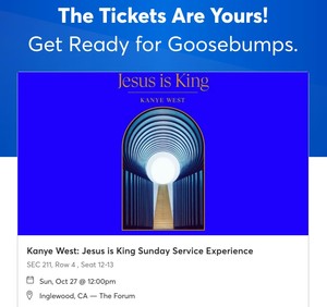 Kanye-West-Jesus-is-King-Sunday-Service-2-TICKETS-10-27-The-Forum-Inglewood-CA
