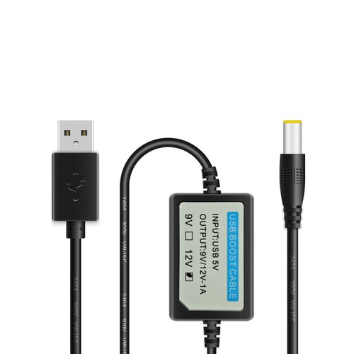 2PCS DC 5V to 12V 1A USB Power Supply Converter 5.5*2.1mm 1M USB Boost Cable New - Picture 6 of 13