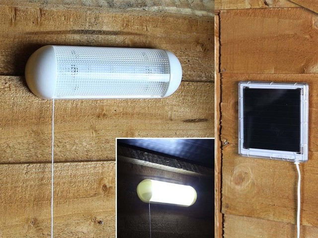 10 Led Solar Powered Rechargeable Garage Shed Light Garden Outdoor New 10 Led Solar Powered Rechargeable Garage Shed Light Garden Outdoor Security