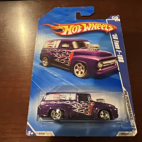 2010 Hot Wheels #107 HW Performance 9/10 '56 FORD F-100 Purple Varia w/Chrome5Sp - Picture 2 of 7