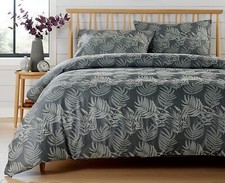 Leaf Jacquard Duvet Cover Sets Reversible Bedding Bed Set with Pillowcases