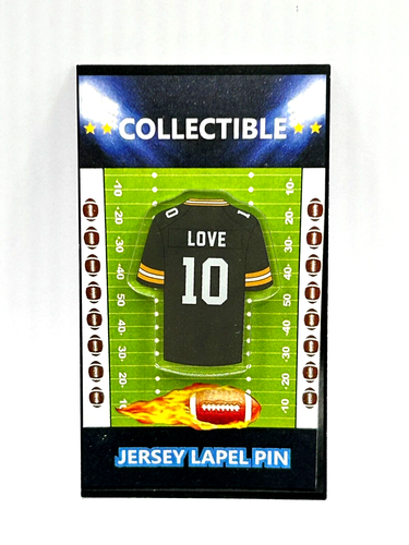 Green Bay Packers Jordan Love jersey lapel pin-Classic Collectable - 第 1/1 張圖片