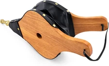 AMAGABELI GARDEN & HOME Wood Fireplace Bellows 19"X 8" Large Artificial Leather