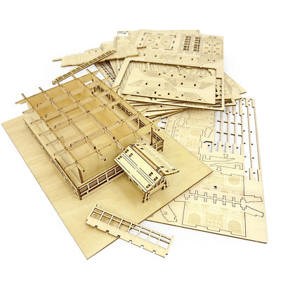 prxjh3様限定 Kyoto Kinkakuji Temple Color 3D Wood Puzzle Wooden Model Kit