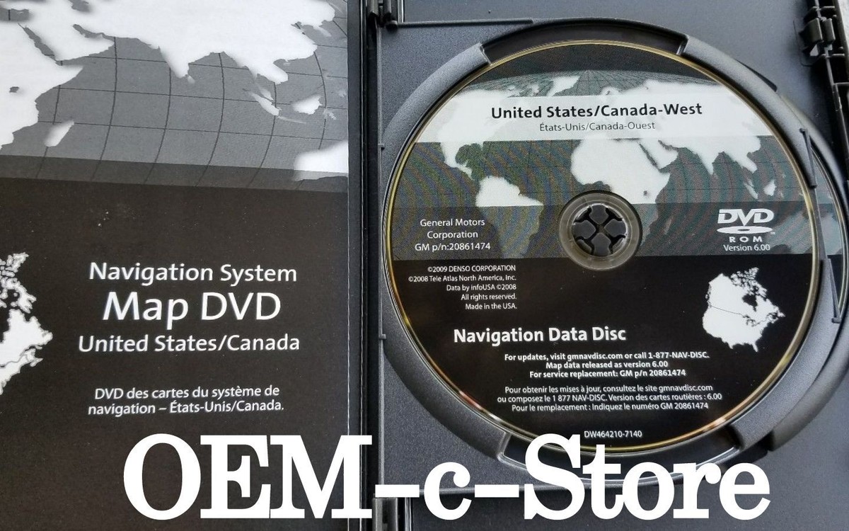 WEST.CD、DVD 2005 to 2012 Chevrolet Corvette Z06 ZR1 Navigation DVD WEST Coast