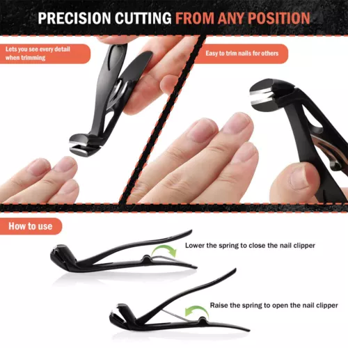 Cumuul ClipMaster Pro, Ergonomic Angled Head Senior Toenail Clipper - Bild 4 von 30