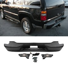 Black Rear Step Bumper Assembly For Chevrolet Suburban Tahoe Gmc Yukon 00-06 Black Rear Step Bumper Assembly For Chevrolet Suburban Tahoe Gmc Yukon 00-06