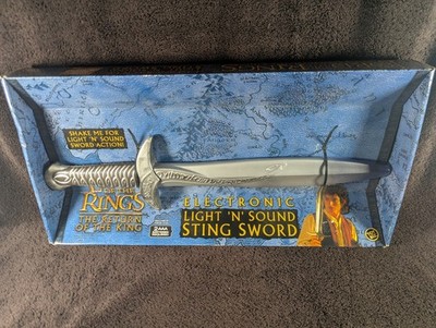 Lord of the Rings Return of the King Electronic Light & Sound Sting Sword 2003 