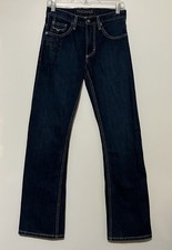 Kimes Ranch Thomas Jeans Men's 26x30 Straight Leg Blue Denim Dark Wash USA Made