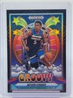 ANTHONY EDWARDS 2024-25 PANINI PRIZM BLACK GROOVY SILVER SSP Q1405
