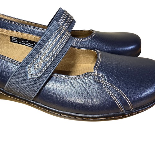 Neu ohne Karton Clarks Active Air Geraldine Q 81539 11M Mary Jane Navy Blau Leder Top - Bild 4 von 10
