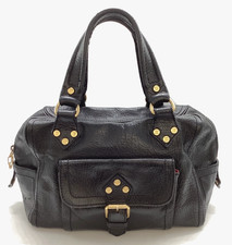 CELINE borsa boogie vintage in pelle nera oro ferramenta manico superiore...