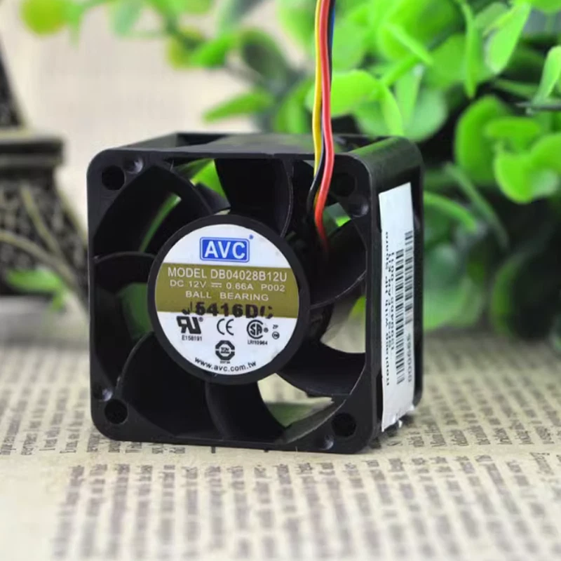 AVC DB04028B12U Cooling Fan 4028 DC12V 0.66A 4cm 4Pin PWM Server Fan - Image 2 of 4