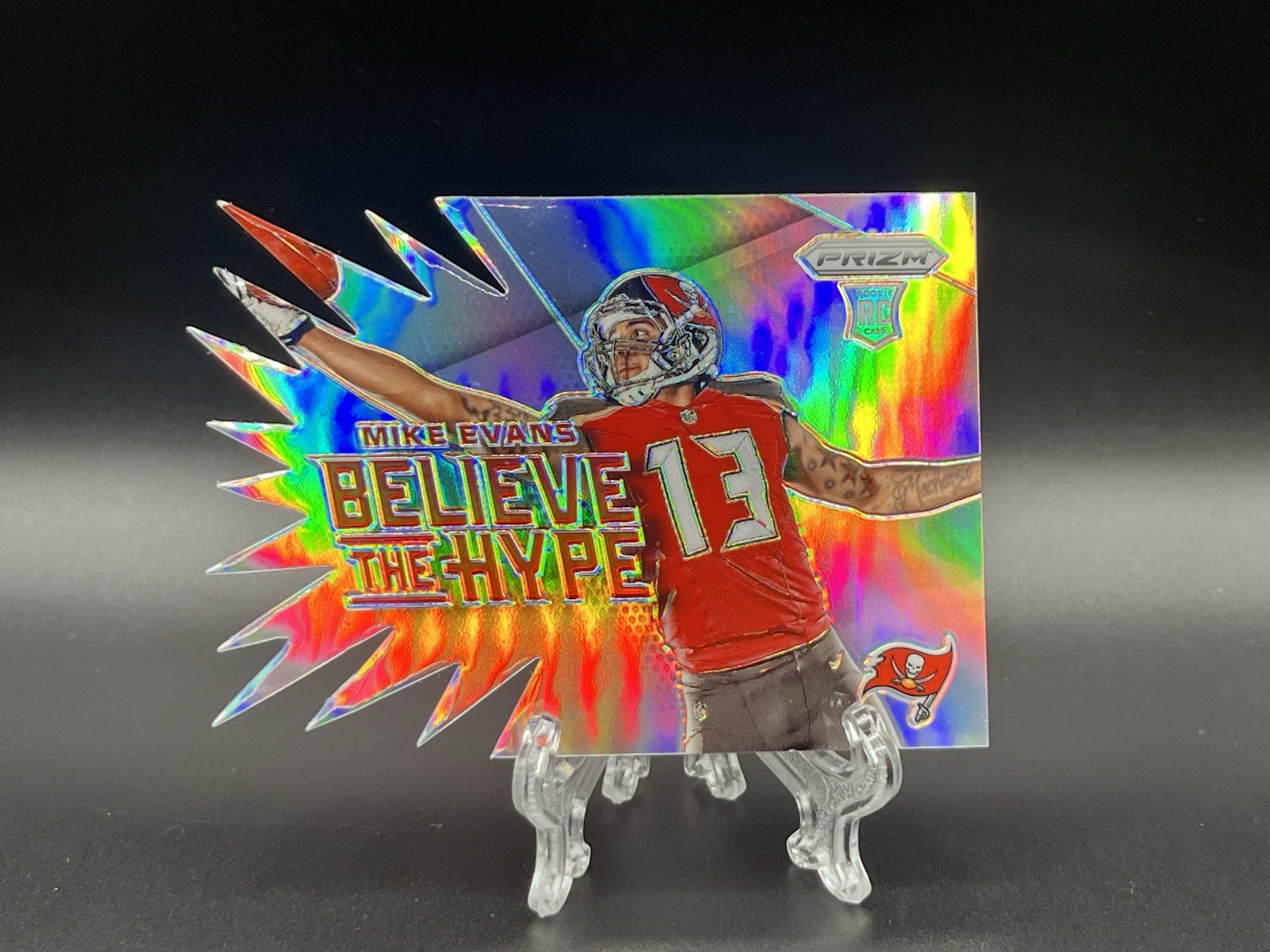 2014 Panini Prizm Mike Evans Silver Die Cut RC Believe the Hype #BH5 Buccaneers
