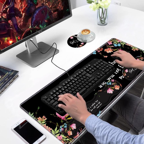 Ergonomic Keyboard Wrist Rest & Mouse Pad Wrist Rest Set,Large Gaming Desk Ma... - 第 7/7 張圖片